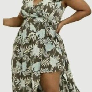 Torrid Romper with Maxi Overlay